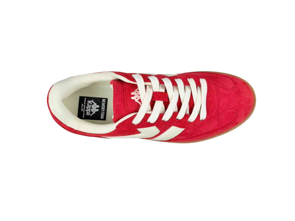 Sneakers_Unisex_PARKER 1.0_Low Cut_Red Alert-White Tofu - DressedFront