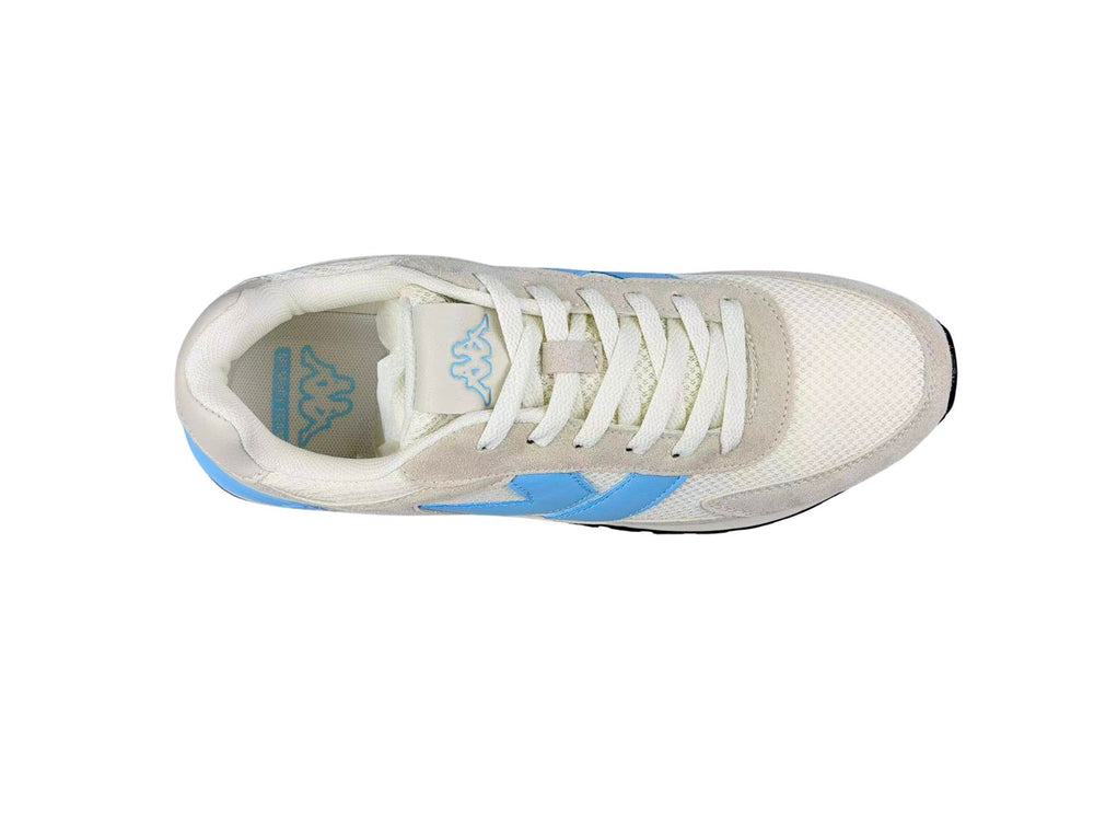 Sneakers_Unisex_ MARTIN_Low Cut_White Tofu-Azure Celeste - DressedSide