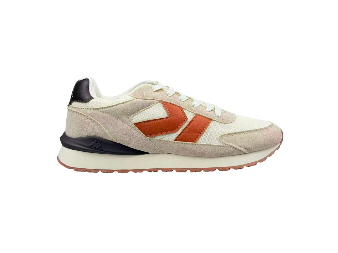 Sneakers_Unisex_ MARTIN_Low Cut_White Tofu-Beige Lt Rice-Brown Reddish - DressedFront