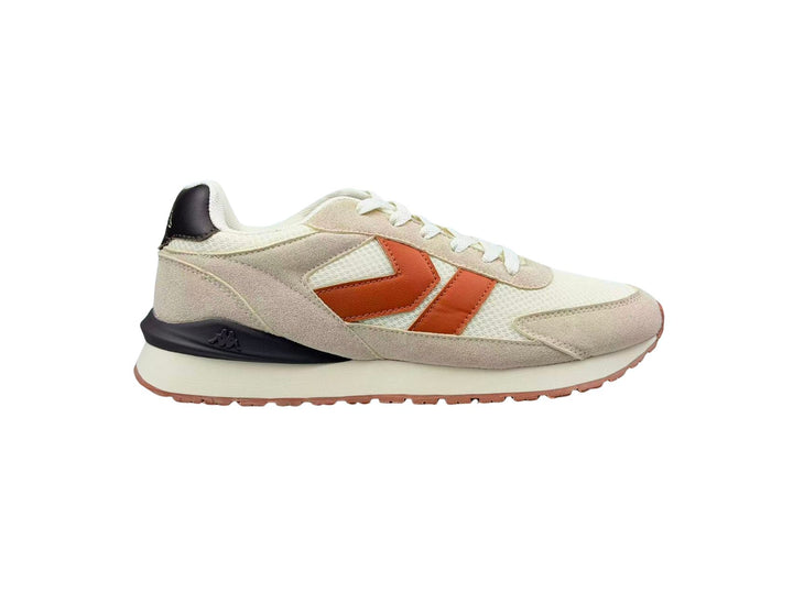 Sneakers_Unisex_ MARTIN_Low Cut_White Tofu-Beige Lt Rice-Brown Reddish - DressedFront