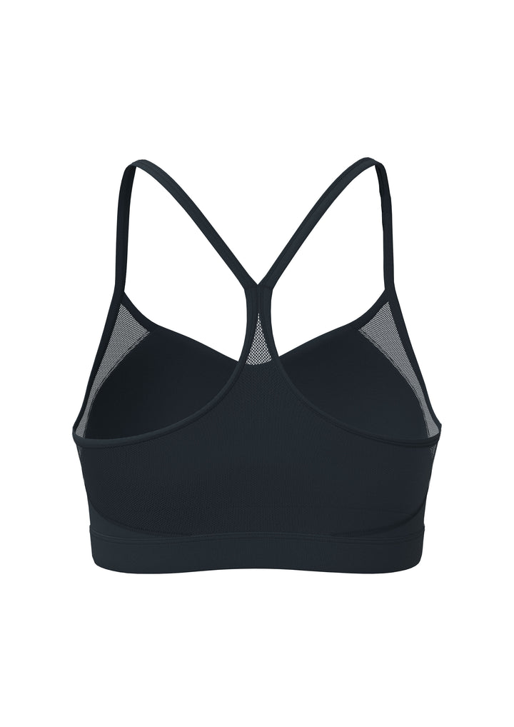 INED PRO - Woman's Sports Bra with Thin Straps- Carbon-Blue Infinity