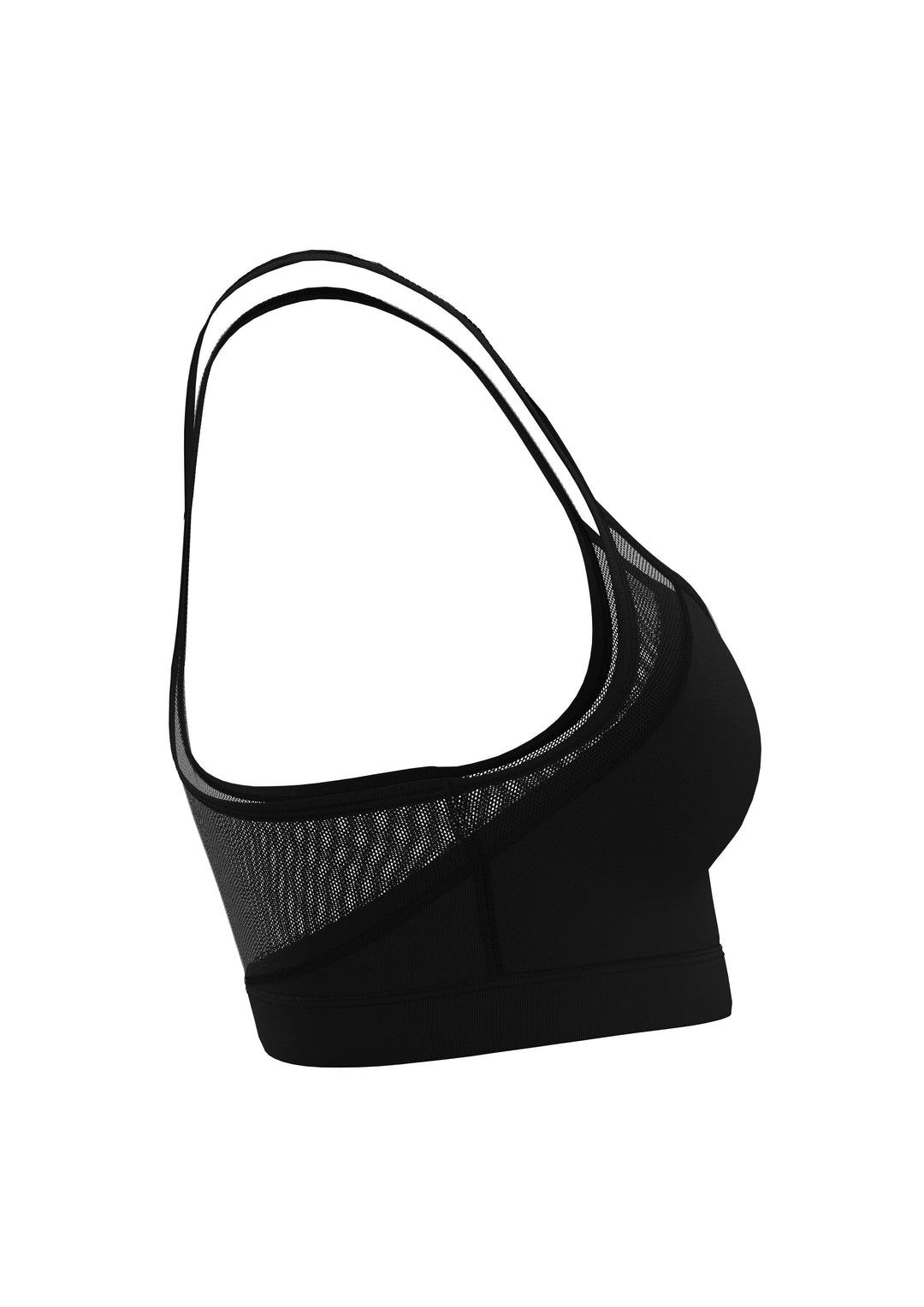 INED PRO - Woman's Sports Bra with Thin Straps- Black