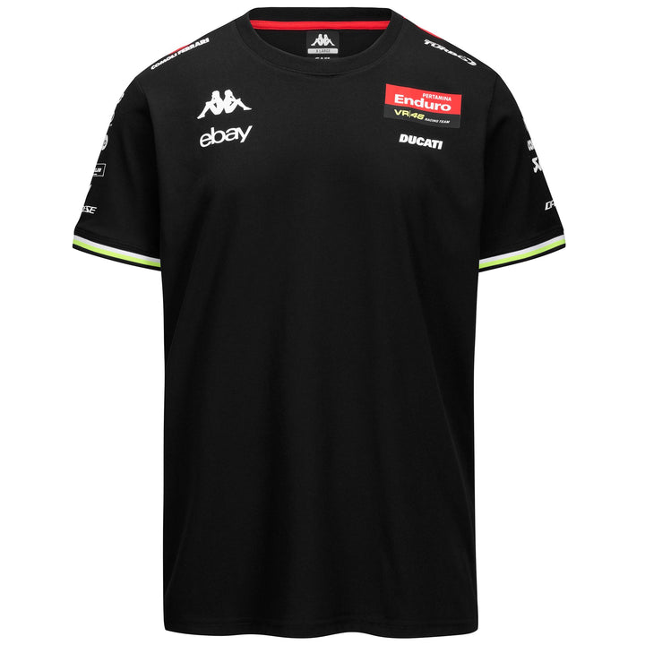 AMIRIM VR46 - Active Jerseys - Shirt - MAN - Black-Neon Yellow-Red Flame