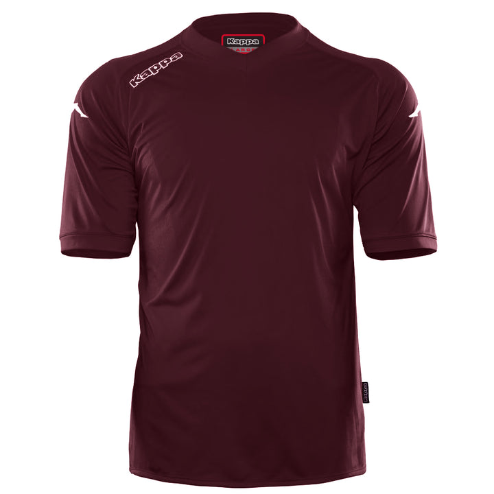 Kappa Unisex Short Sleeve Jersey - Maroon