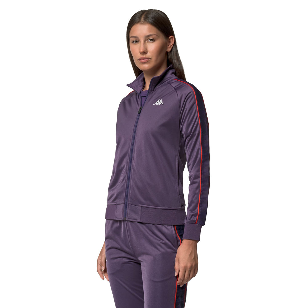Fleece_WOMAN_   WANNISTON SLIM_Jacket_Violet Anil - Red Md Coral - Commercial 6