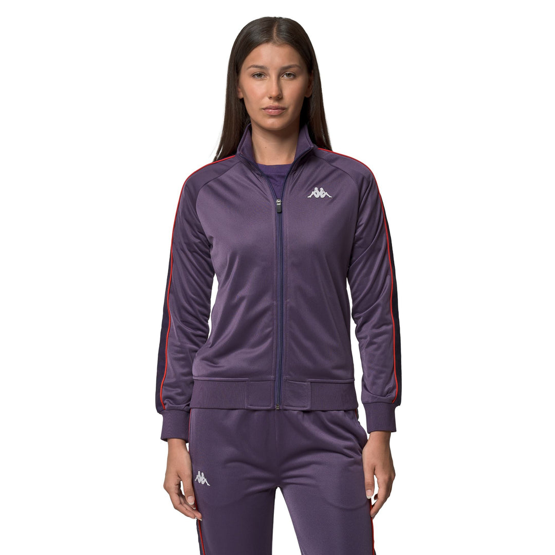 Fleece_WOMAN_   WANNISTON SLIM_Jacket_Violet Anil - Red Md Coral - Commercial 5