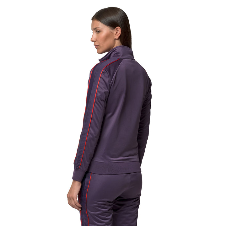 Fleece_WOMAN_   WANNISTON SLIM_Jacket_Violet Anil - Red Md Coral - Commercial 7