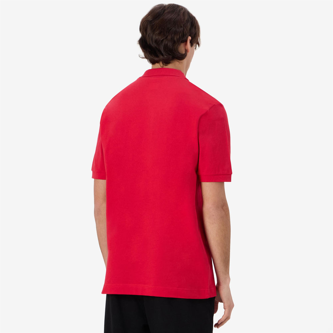 Polo Shirts_Man_  LIFE MSS_Polo_Red-White - Red Racing - White - DetailDouble