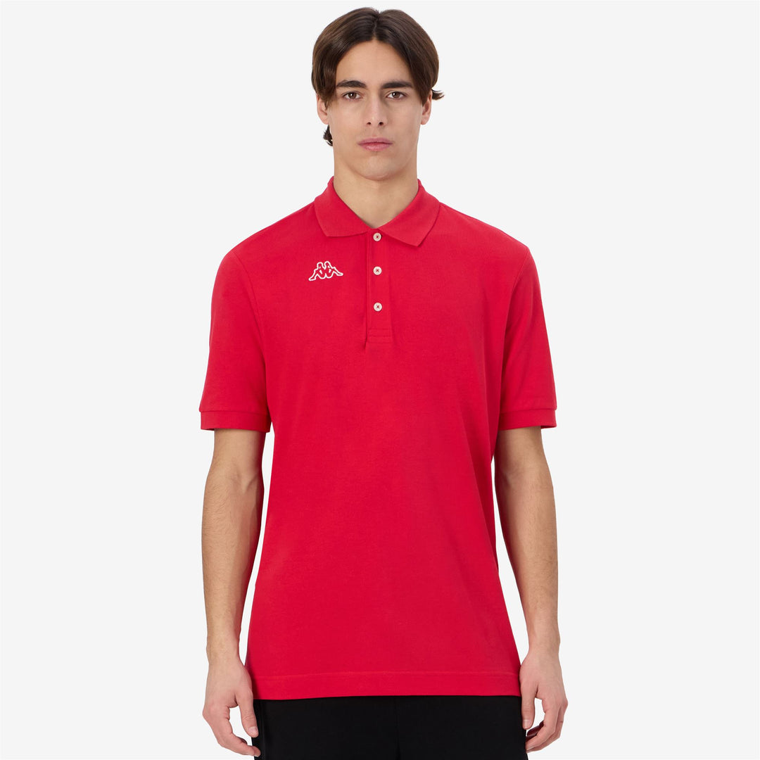 Polo Shirts_Man_  LIFE MSS_Polo_Red-White - Red Racing - White - Detail