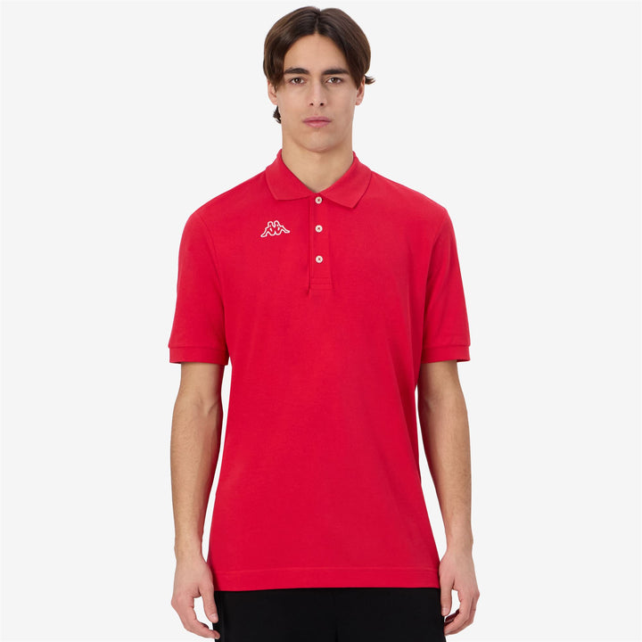 Polo Shirts_Man_  LIFE MSS_Polo_Red-White - Red Racing - White - Detail
