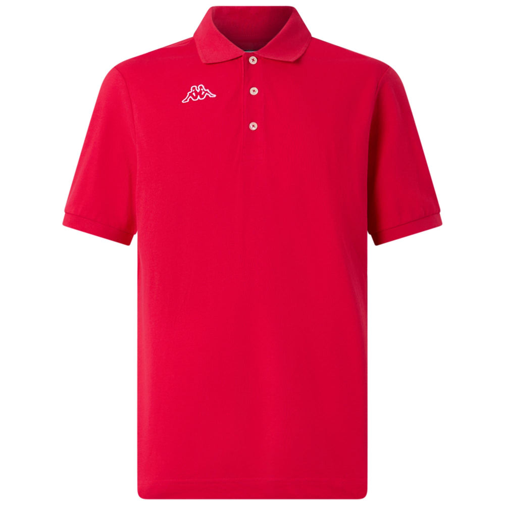Polo Shirts_Man_  LIFE MSS_Polo_Red-White - Red Racing - White - Photo