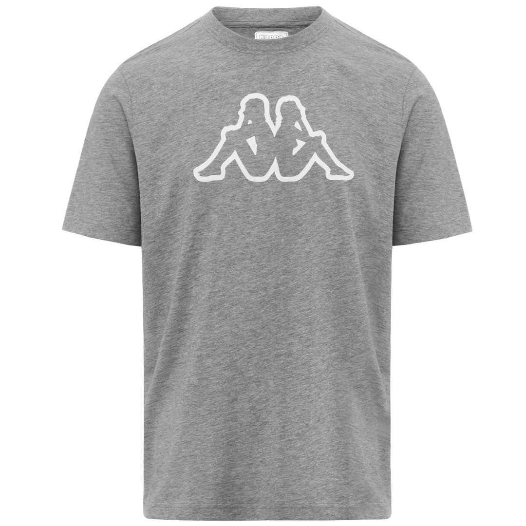 T-Shirts & Top_MAN_ KORPO CROMEN_T-Shirt_Grey Md Mel - Commercial 1