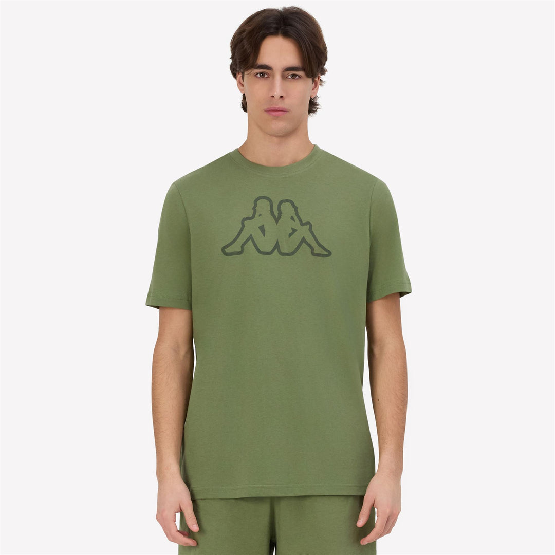 T-Shirts & Top_Man_ KORPO CROMEN_T-Shirt_Green Olivine - Green Rifle - Commercial 5