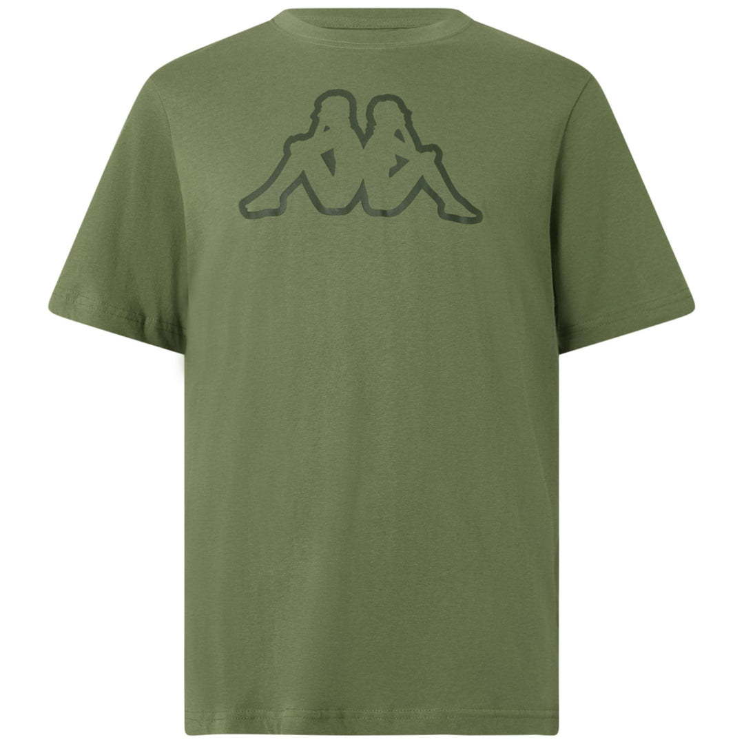 T-Shirts & Top_Man_ KORPO CROMEN_T-Shirt_Green Olivine - Green Rifle - Commercial 1