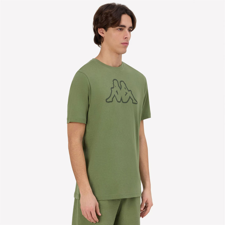 T-Shirts & Top_Man_ KORPO CROMEN_T-Shirt_Green Olivine - Green Rifle - Commercial 6
