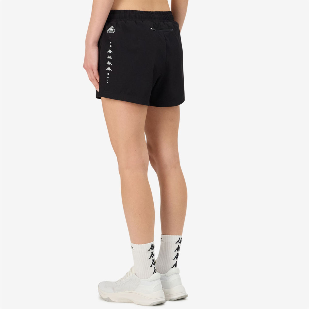 Shorts_WOMAN_ RUN FESAB_Sport Shorts_Black - DetailDouble
