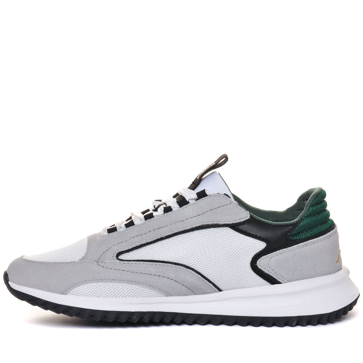 Sneakers_UNISEX_ CERESOL 1_Low Cut_White - Green Eden - Grey Lt - DressedSide