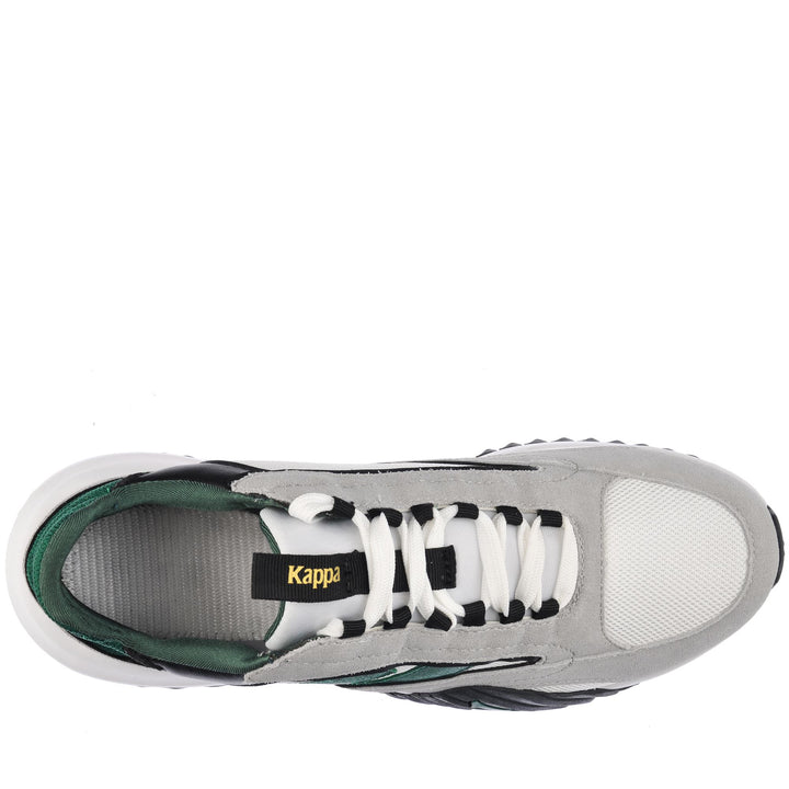 Sneakers_UNISEX_ CERESOL 1_Low Cut_White - Green Eden - Grey Lt - DressedBack