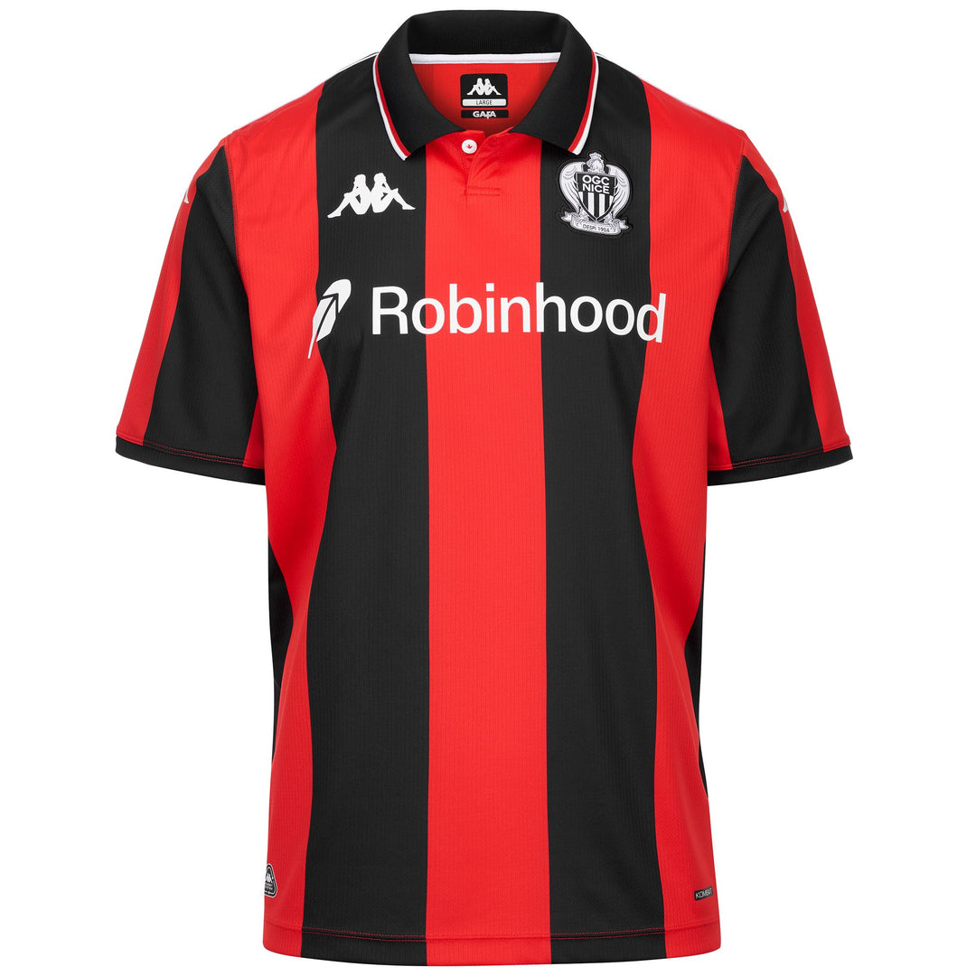 Active Jerseys_Man_KOMBAT 2026 HOME OGC NICE_Shirt_Red-Black-Sponsor - Photo