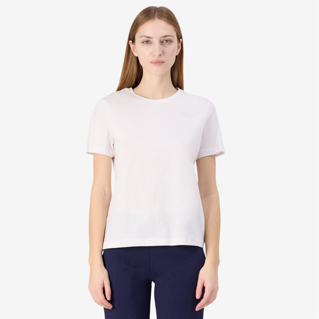 T-Shirts & Top_Woman_  SYLVIE_T-Shirt_White - Commercial 5