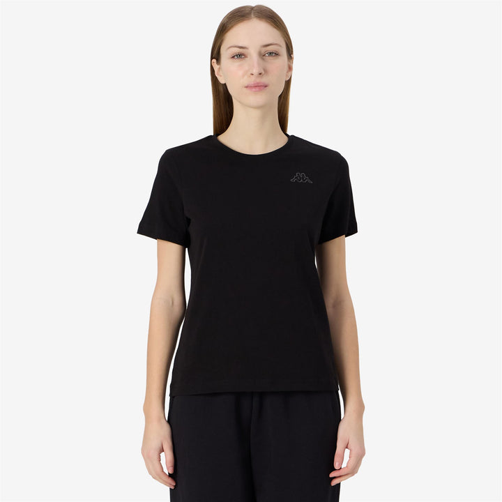 T-Shirts & Top_Woman_  SYLVIE_T-Shirt_Black - Commercial 5