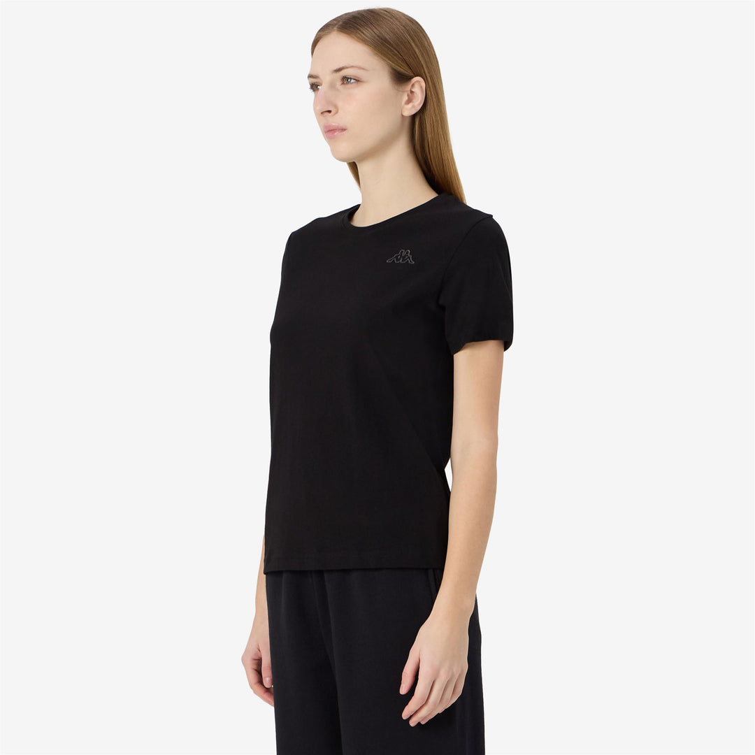 T-Shirts & Top_Woman_  SYLVIE_T-Shirt_Black - Commercial 6