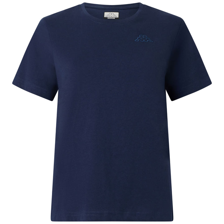 T-Shirts & Top_Woman_  SYLVIE_T-Shirt_Blue Marine - Commercial 1