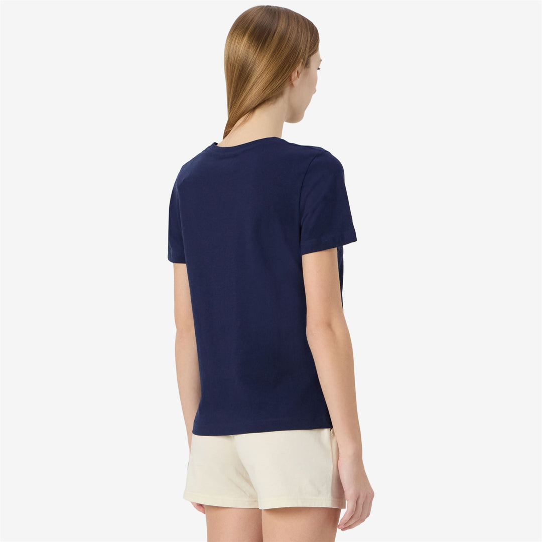 T-Shirts & Top_Woman_  SYLVIE_T-Shirt_Blue Marine - Commercial 7