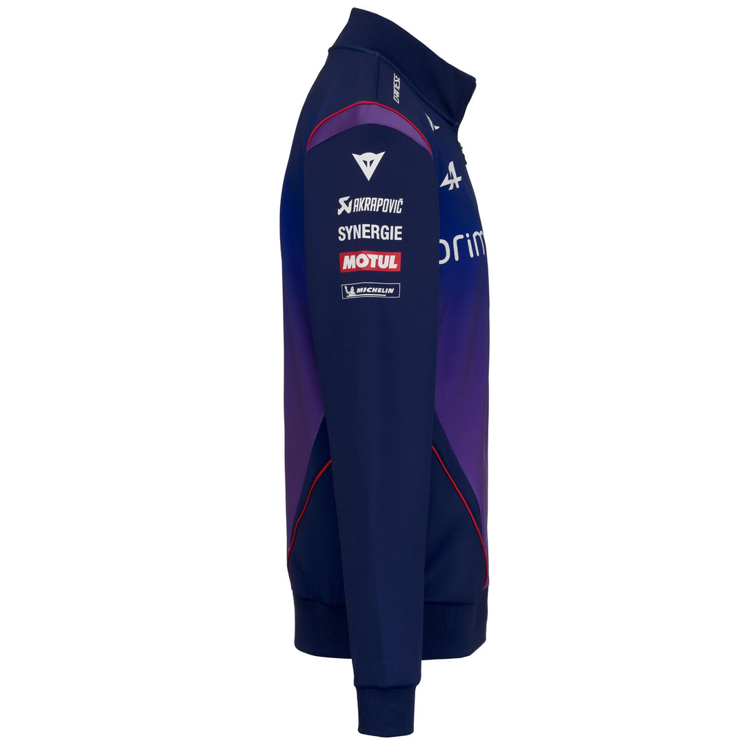 Fleece_Man_ATRISAXO PRAMAC_Jacket_Blue Print - Violet Deep Lavander - Orange Tomato - Commercial 2