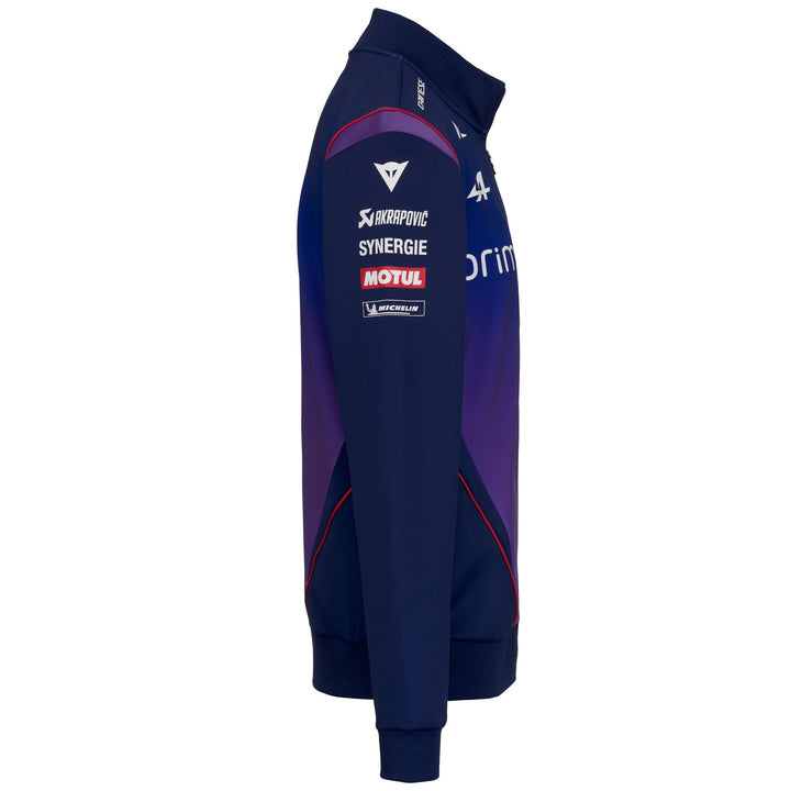 Fleece_Man_ATRISAXO PRAMAC_Jacket_Blue Print - Violet Deep Lavander - Orange Tomato - Commercial 2