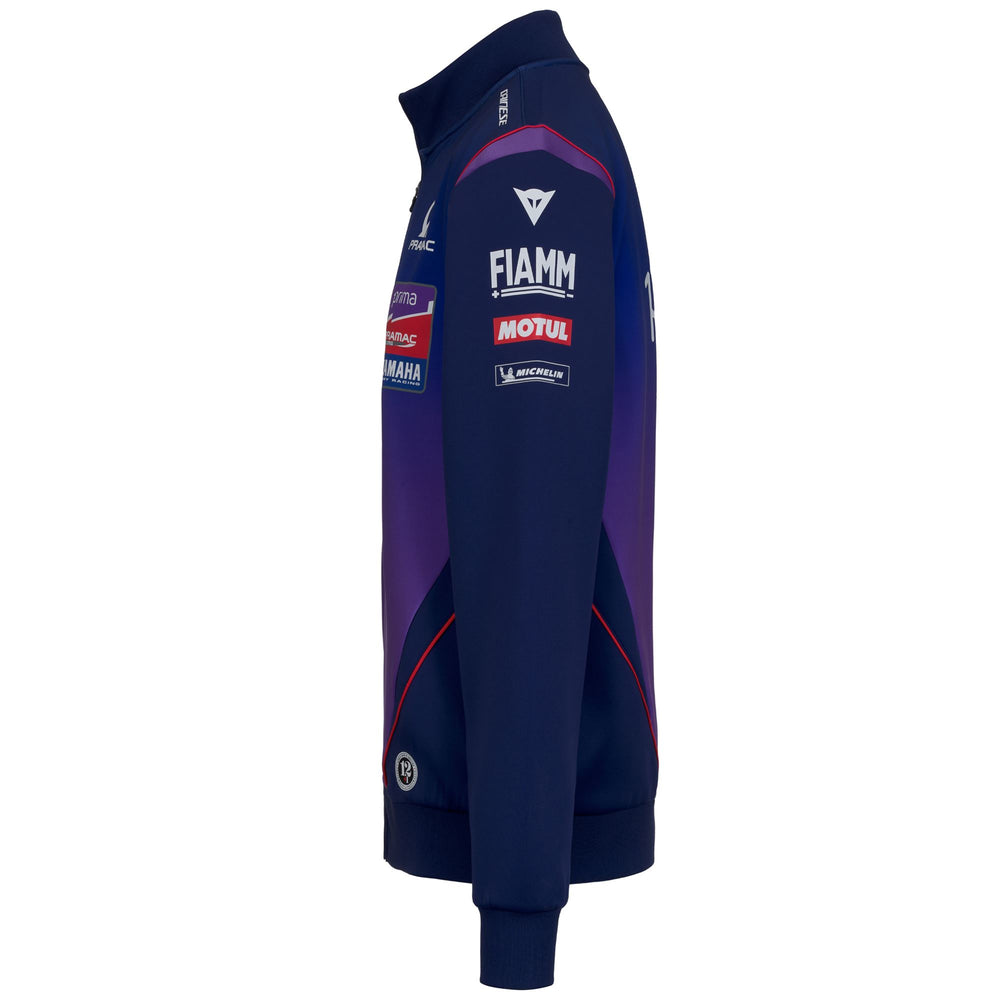 Fleece_Man_ATRISAXO PRAMAC_Jacket_Blue Print - Violet Deep Lavander - Orange Tomato - Commercial 3