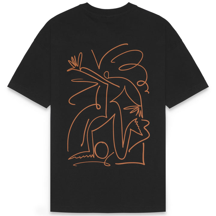 T-Shirts & Top_MAN_ORASY_T-Shirt_Black - Orange Desert - Commercial 2