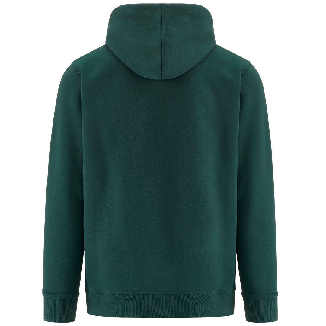 Fleece_MAN_ MALMO 3_Jumper_Green Dk-White Milk - DressedSide