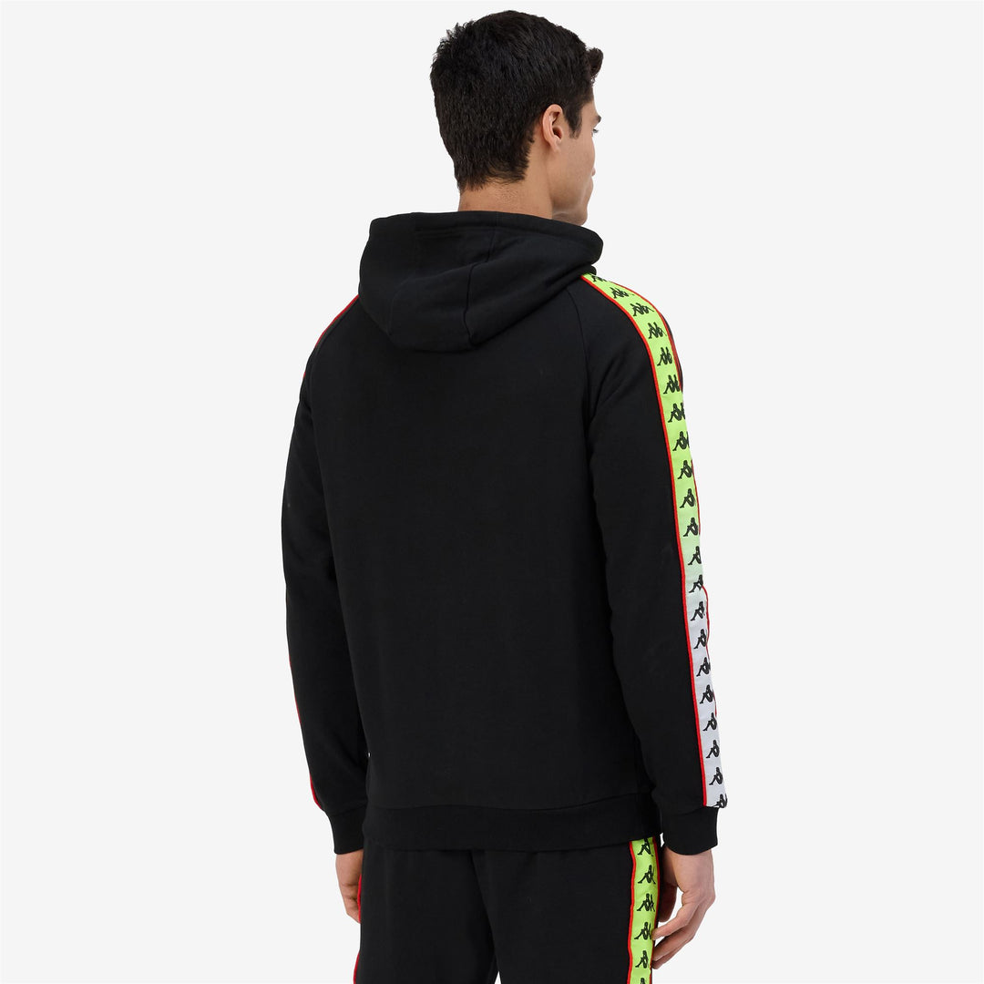Fleece_MAN_ TAJA VR46 TRAVEL_Hoodie Full Zip_Black - DetailDouble