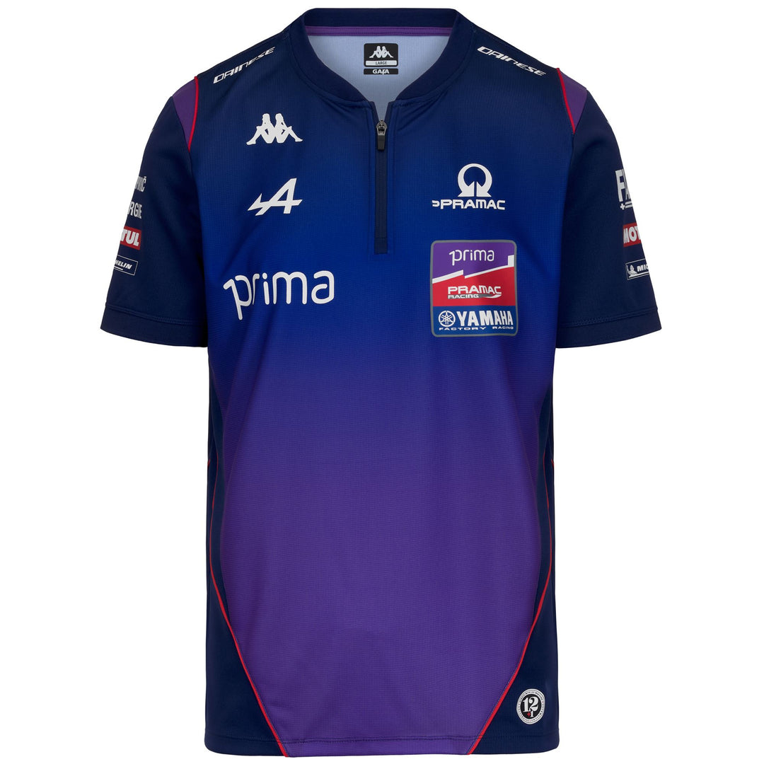 Polo Shirts_Man_ACRAXO PRAMAC_Polo_Blue Print - Violet Deep Lavander - Orange Tomato - Commercial 1
