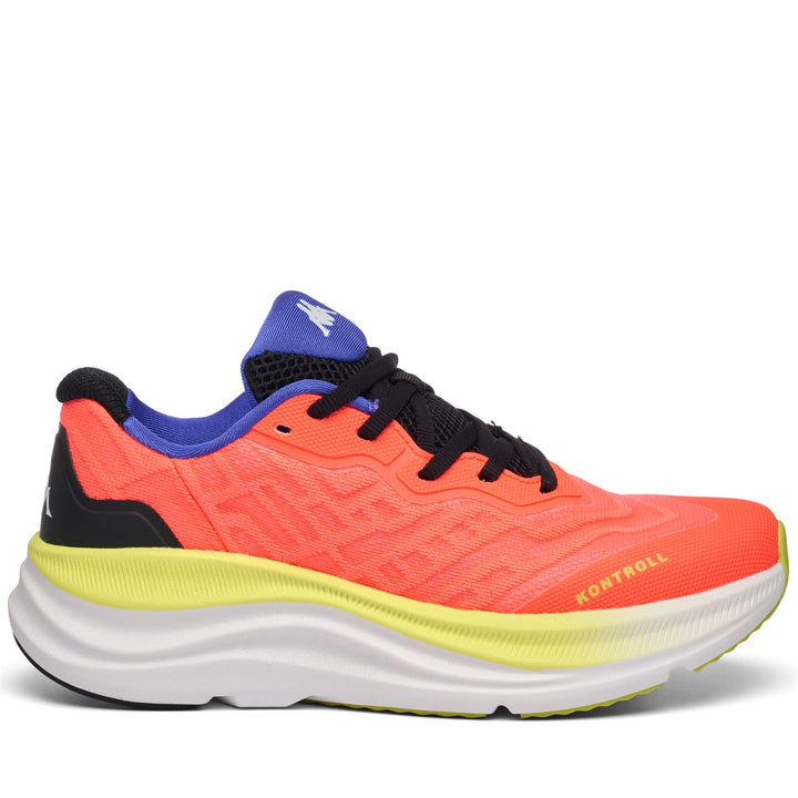 Sport Shoes_UNISEX_KONTROLL_Low Cut_NEON Coral-Black - Photo
