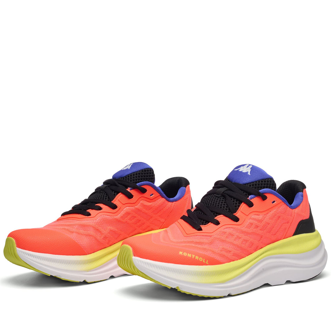 Sport Shoes_UNISEX_KONTROLL_Low Cut_NEON Coral-Black - Detail