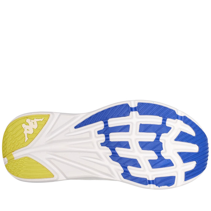 Sport Shoes_UNISEX_KONTROLL_Low Cut_White - Blue Royal - DressedFront