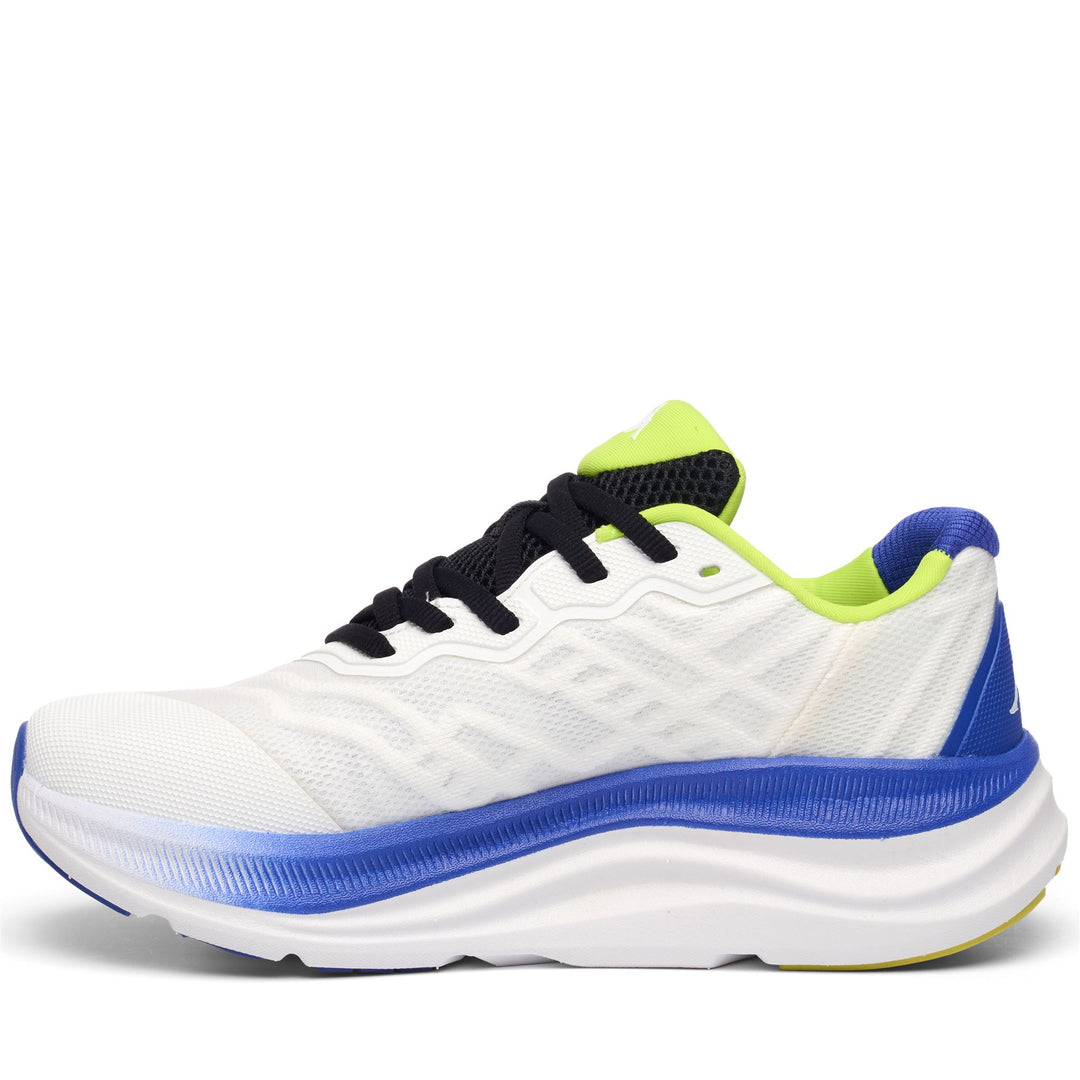 Sport Shoes_UNISEX_KONTROLL_Low Cut_White - Blue Royal - DressedSide