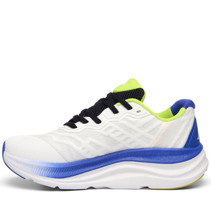 Sport Shoes_UNISEX_KONTROLL_Low Cut_White - Blue Royal - DressedSide