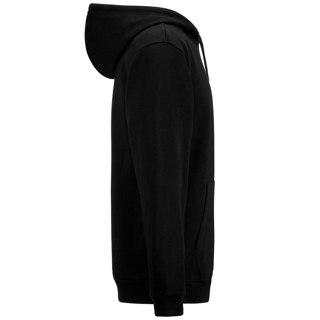 Fleece_MAN_SHALA_Jumper_Black - White Whisper - DressedFront