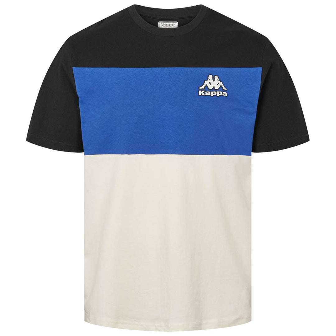 T-Shirts & Top_MAN_ FIZIO_T-Shirt_White Whisper - Blue Royal - Black - Photo