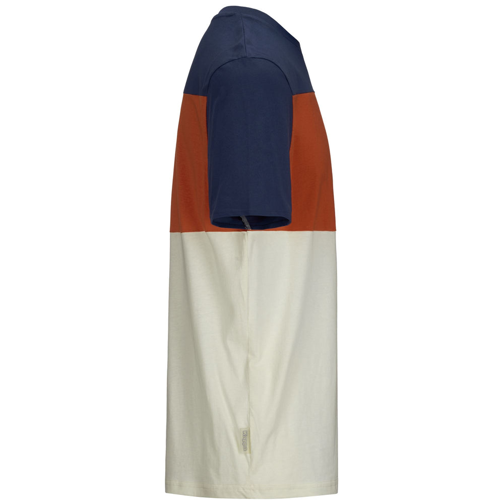 T-Shirts & Top_MAN_ FIZIO_T-Shirt_White Whisper - Red Creta - Blue Marine - DressedFront