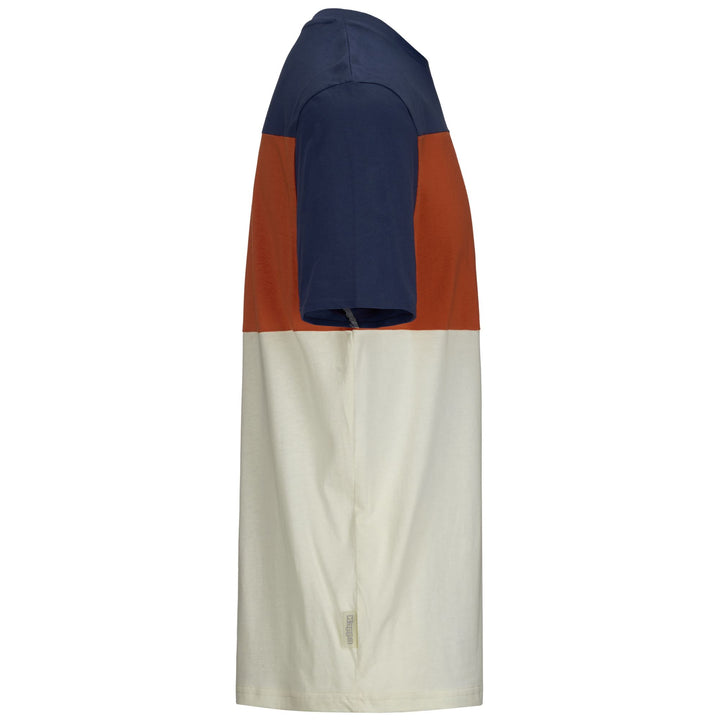 T-Shirts & Top_MAN_ FIZIO_T-Shirt_White Whisper - Red Creta - Blue Marine - DressedFront