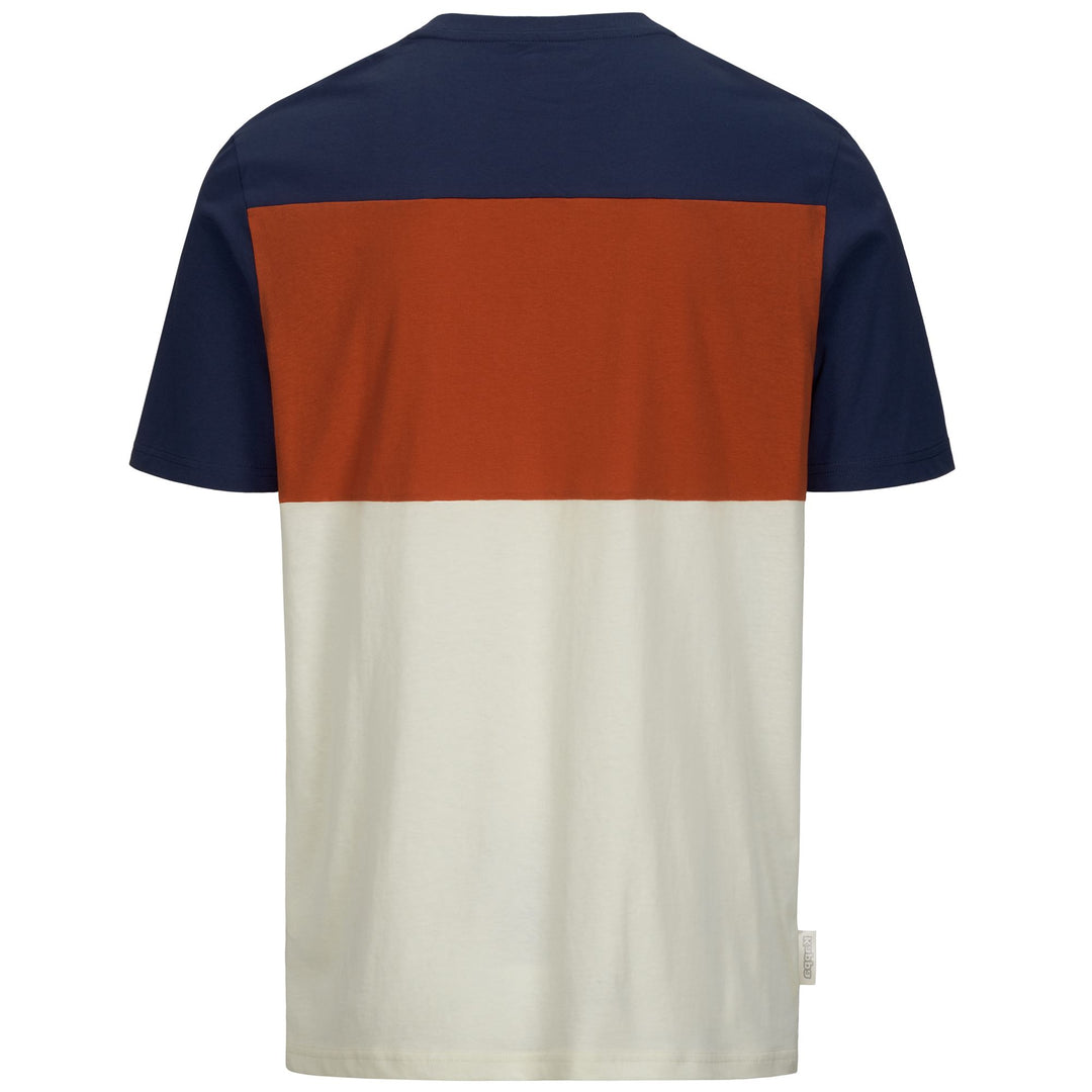 T-Shirts & Top_MAN_ FIZIO_T-Shirt_White Whisper - Red Creta - Blue Marine - DressedSide