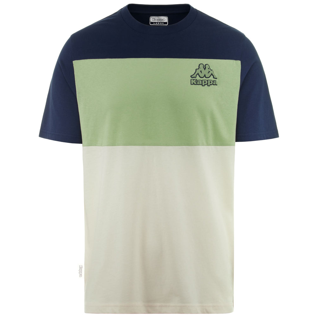 T-Shirts & Top_MAN_ FIZIO_T-Shirt_White Whisper - Green Sage - Blue Marine - Photo