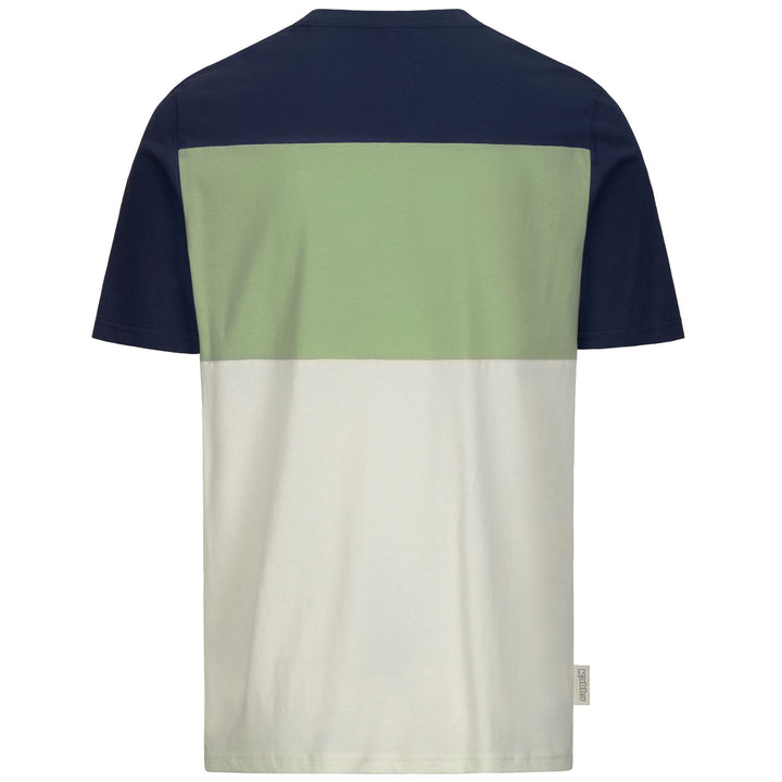 T-Shirts & Top_MAN_ FIZIO_T-Shirt_White Whisper - Green Sage - Blue Marine - DressedSide