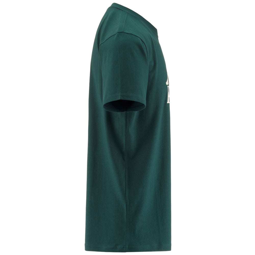 T-Shirts & Top_MAN_   ESTESSI 3_T-Shirt_Green Dk-White Milk - DressedFront