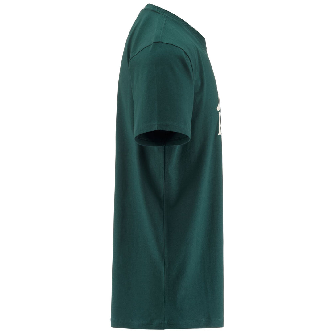 T-Shirts & Top_MAN_   ESTESSI 3_T-Shirt_Green Dk-White Milk - DressedFront