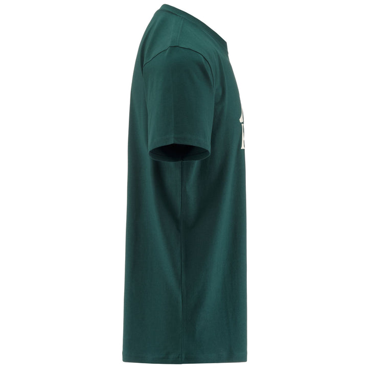 T-Shirts & Top_MAN_   ESTESSI 3_T-Shirt_Green Dk-White Milk - DressedFront